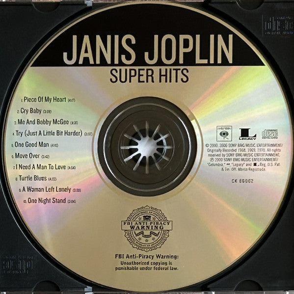 Janis Joplin : Super Hits (CD, Comp, RE)