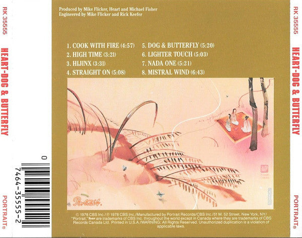 Heart : Dog & Butterfly (CD, Album, RE)