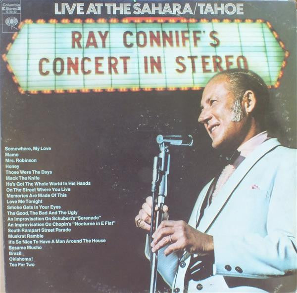 Ray Conniff : Concert In Stereo (Live At The Sahara/Tahoe) (2xLP, Album, Gat)