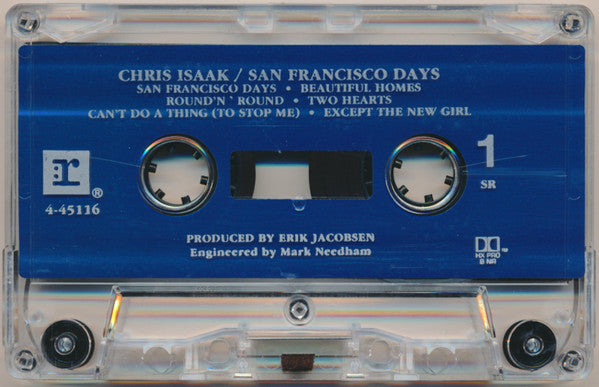 Chris Isaak : San Francisco Days (Cass, Album, SR,)