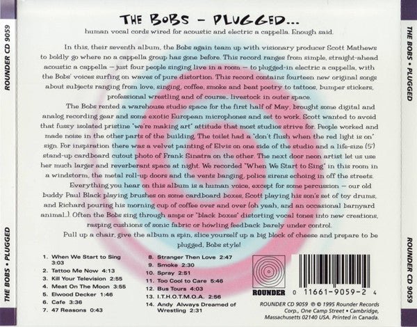 The Bobs : Plugged (CD, Album)