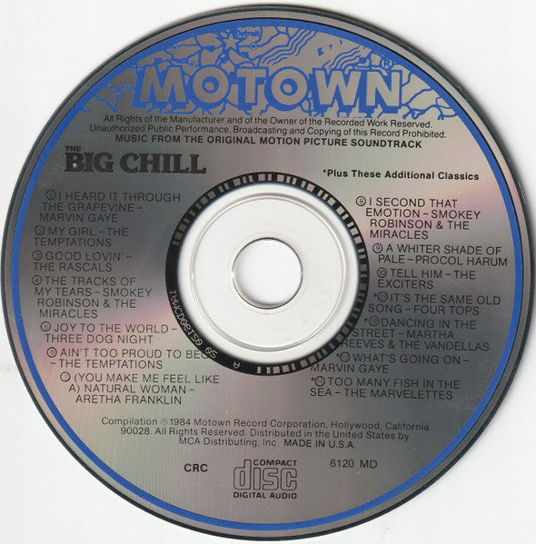 Various : (Original Motion Picture Soundtrack) The Big Chill (Plus Additional Classics From The Era) (CD, Comp, Club, CRC)