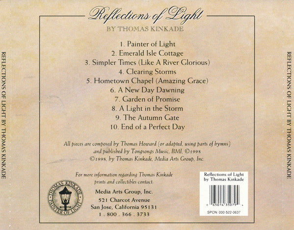 Tom Howard : Reflections Of Light By Thomas Kinkade (CD, Album)
