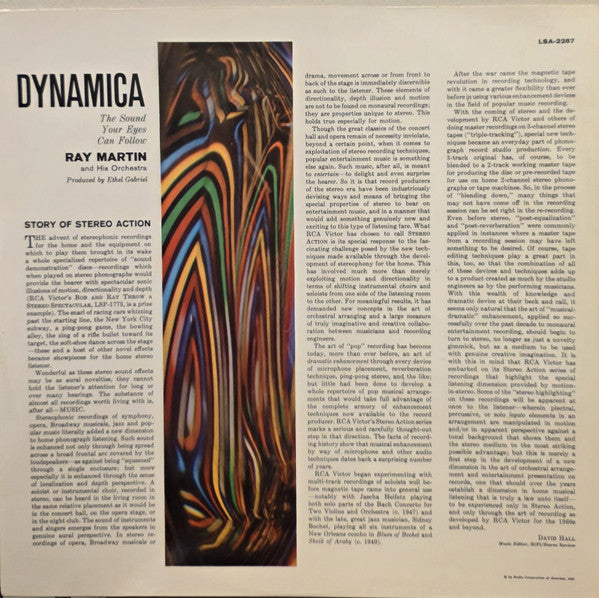 Ray Martin And His Orchestra : Dynamica (LP, Album, Die)