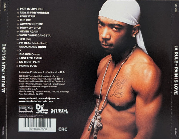 Ja Rule : Pain Is Love (CD, Album, Club, CRC)