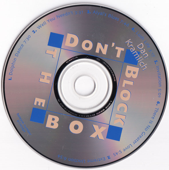 Dan Kramlich : Don't Block The Box (CD)