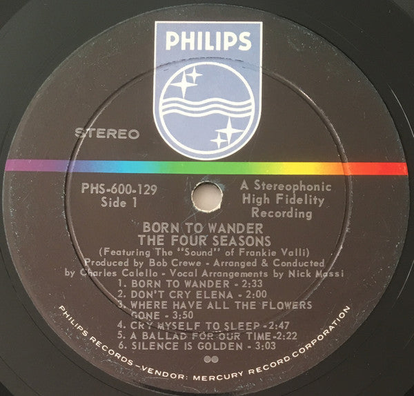 The Four Seasons : Born To Wander (LP, Album)