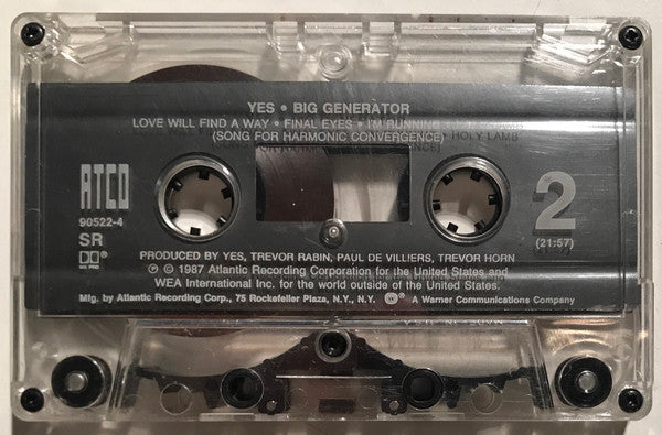 Yes : Big Generator (Cass, Album, SR,)