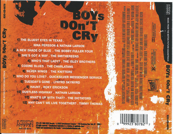 Various : Boys Don't Cry (Music From The Motion Picture Soundtrack) (CD, Comp)