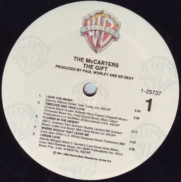 The McCarters - The Gift (LP) (VG) - Endless Media