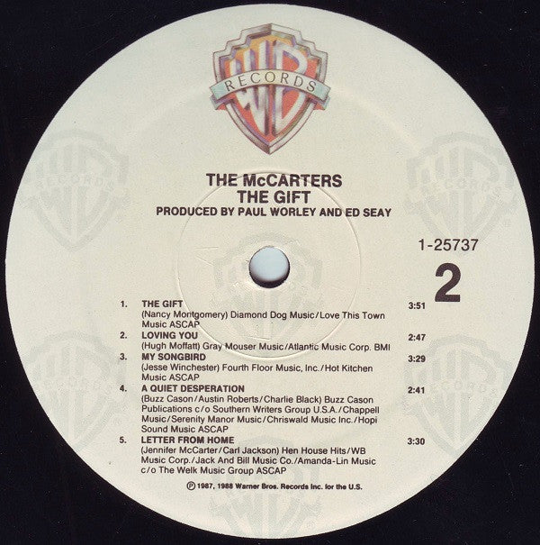 The McCarters - The Gift (LP) (VG) - Endless Media