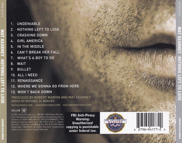 Mat Kearney - Nothing Left To Lose (CD) (VG) - Endless Media