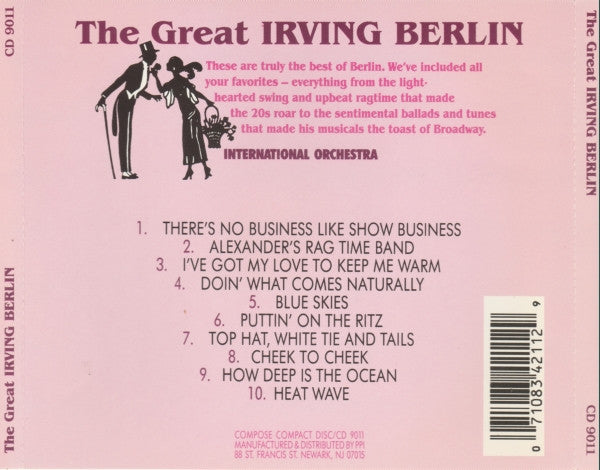 The International Orchestra (3) : The Great Irving Berlin (CD)