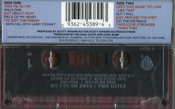 Faith Hill : Take Me As I Am (Cass, Album)