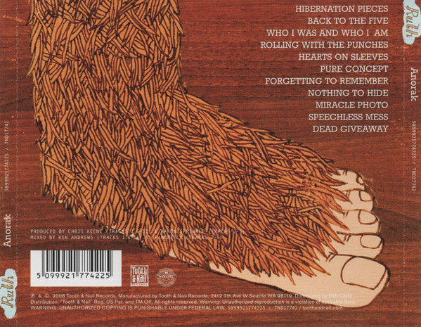Ruth  - Anorak (CD) (VG+) - Endless Media