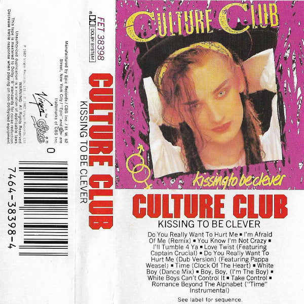 Culture Club : Kissing To Be Clever (Cass, Album)