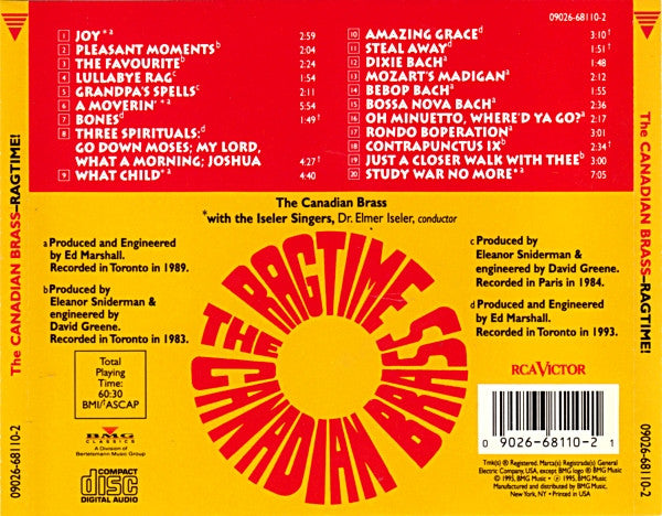 The Canadian Brass : Ragtime! (CD, Album)