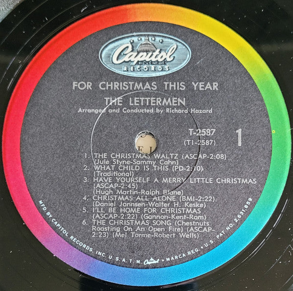 The Lettermen : For Christmas This Year (LP, Album, Mono)