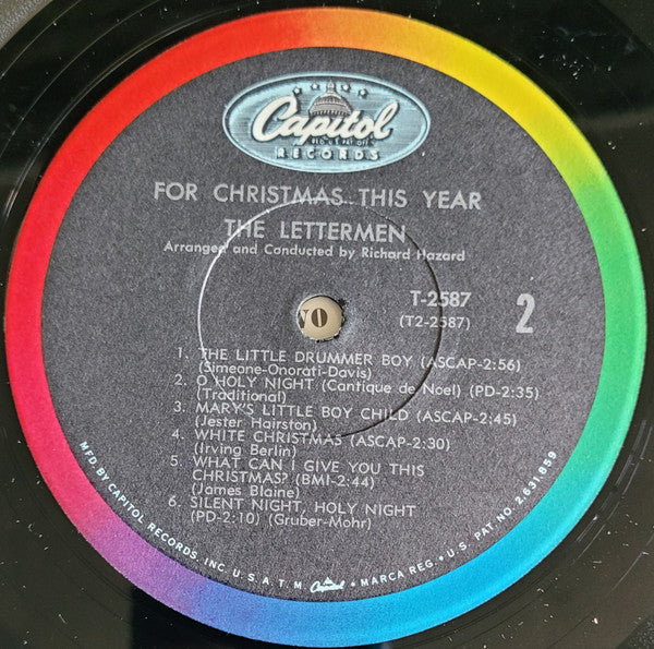 The Lettermen : For Christmas This Year (LP, Album, Mono)