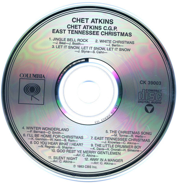 Chet Atkins : East Tennessee Christmas (CD, Album, RE, RM)