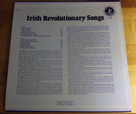 Various : Irish Revolutionary Songs (LP, Comp)