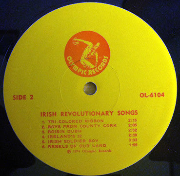 Various : Irish Revolutionary Songs (LP, Comp)