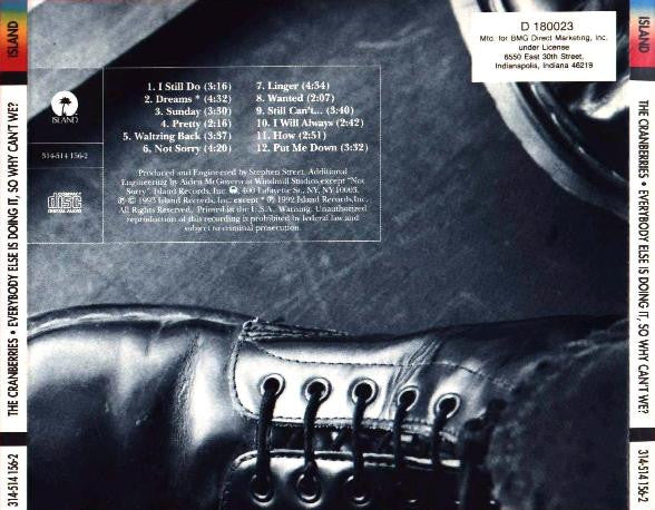 The Cranberries : Everybody Else Is Doing It, So Why Can't We? (CD, Album, Club, BMG)