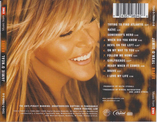 Jamie O'Neal : Brave (CD, Album)