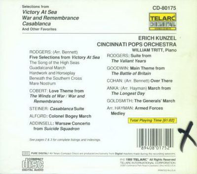 Erich Kunzel, Cincinnati Pops Orchestra : Victory At Sea And Other Favorites (CD, Album)