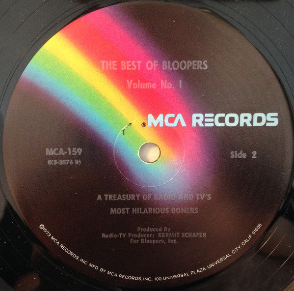 Kermit Schafer : The Best Of...Bloopers-Radio And Television's Most Hilarious Boners (LP, RE)