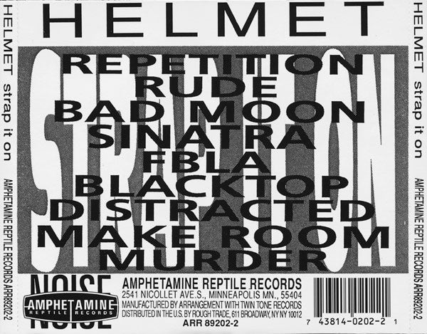 Helmet (2) : Strap It On (CD, Album)