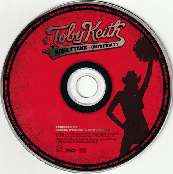 Toby Keith : Honkytonk University (CD, Album)