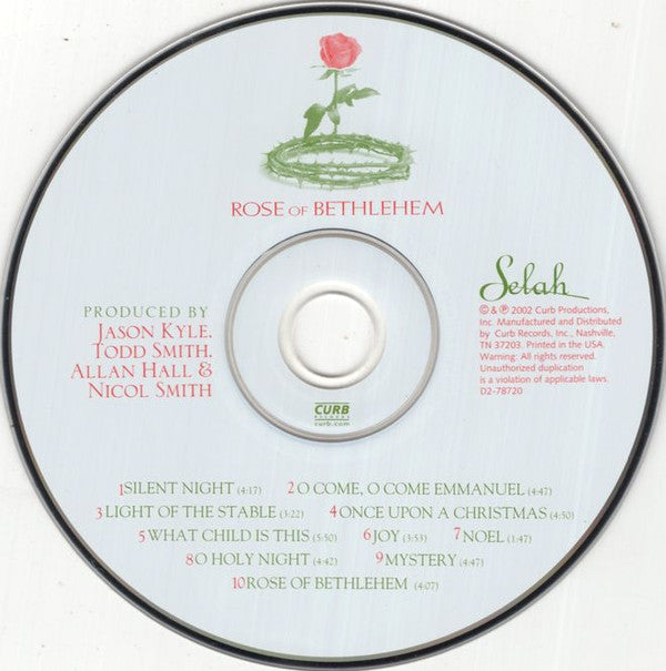 Selah (2) : Rose Of Bethlehem (CD, Album)