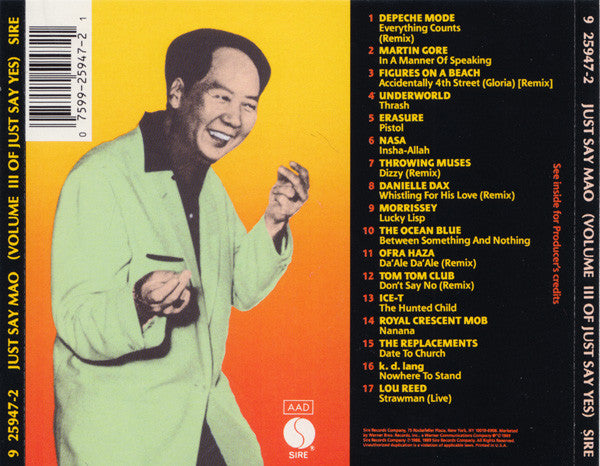 Various : Just Say Mao (Volume III Of Just Say Yes) (CD, Comp)