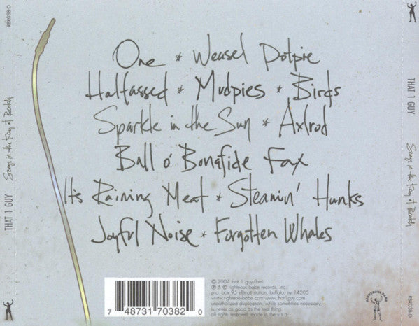 That 1 Guy : Songs In The Key Of Beotch (CD, Album, RE)