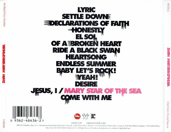 Zwan : Mary Star Of The Sea (CD, Album)