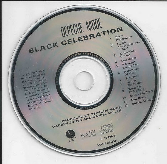 Depeche Mode : Black Celebration (CD, Album, RE)