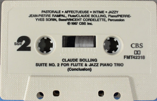 Jean-Pierre Rampal, Claude Bolling : Bolling: Suite No. 2 For Flute And Jazz Piano Trio (Cass)