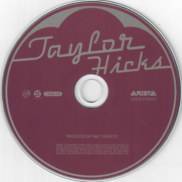 Taylor Hicks : Taylor Hicks (CD, Album)