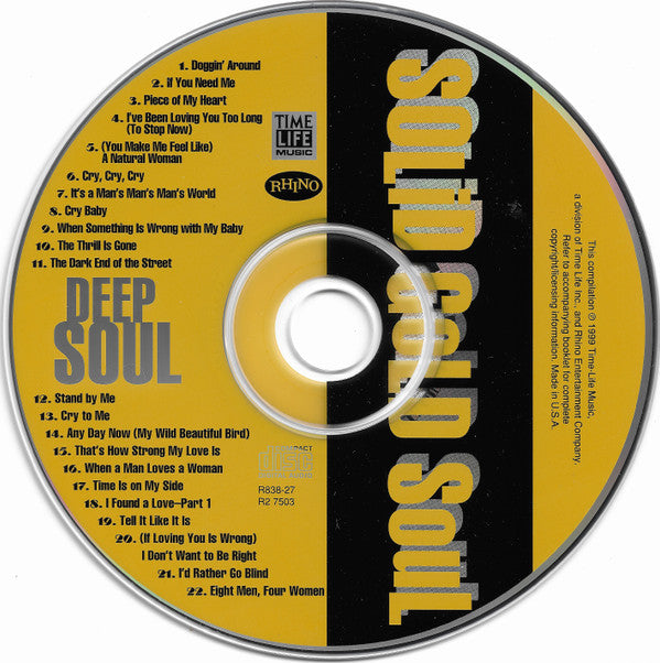 Various : Solid Gold Soul Deep Soul (CD, Comp)