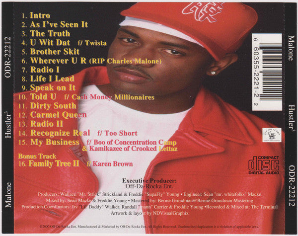 Malone (9) : Hustler³ (CD, Album)