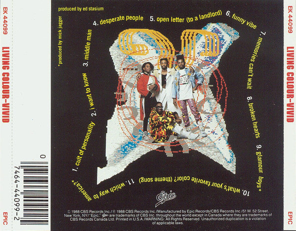 Living Colour : Vivid (CD, Album, Pit)