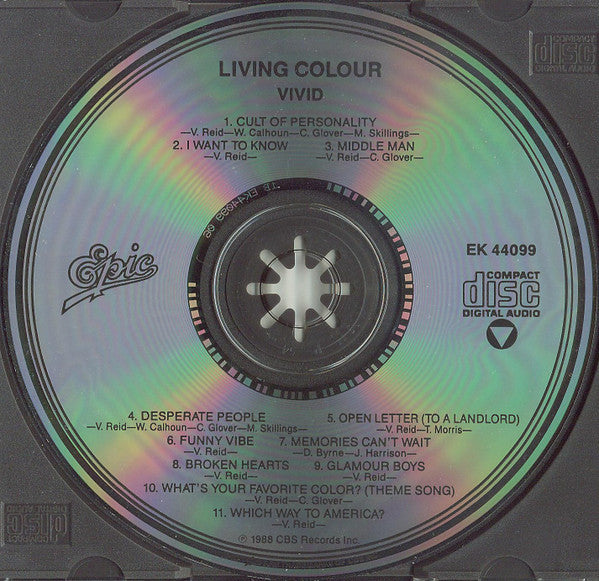 Living Colour : Vivid (CD, Album, Pit)