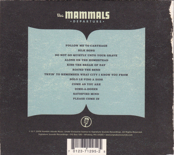 The Mammals (2) : Departure (CD, Album)