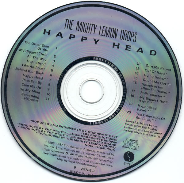 The Mighty Lemon Drops : Happy Head (CD, Album, Comp)