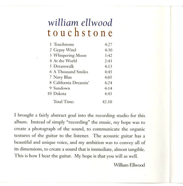 William Ellwood : Touchstone (CD, Album)