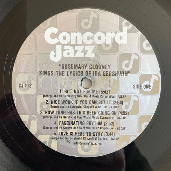 Rosemary Clooney - Rosemary Clooney Sings The Lyrics Of Ira Gershwin (LP) (VG+) - Endless Media