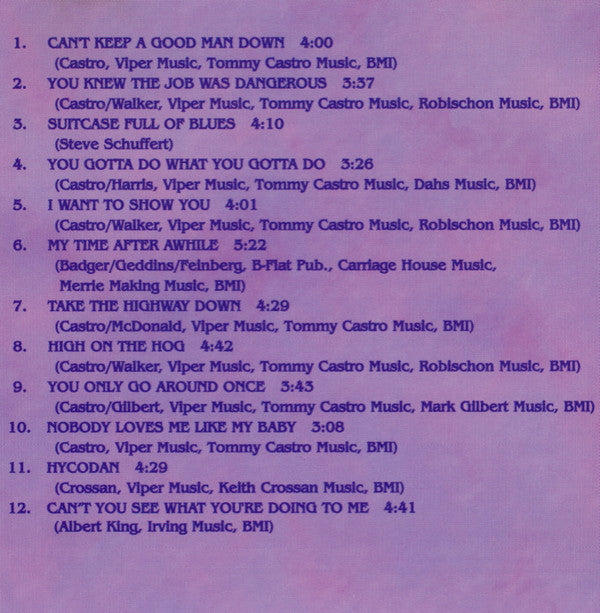 Tommy Castro : Can't Keep A Good Man Down (CD, Album)