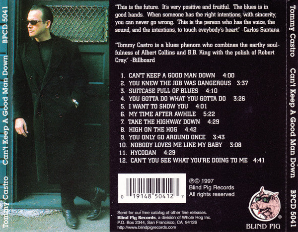 Tommy Castro : Can't Keep A Good Man Down (CD, Album)
