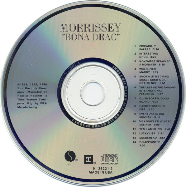 Morrissey : Bona Drag (CD, Comp)